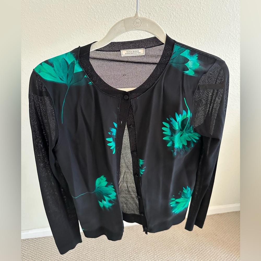 Nina Ricci Flower Cardigan